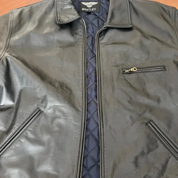 Bentley Real Leather Jacket - Picture 3 of 5